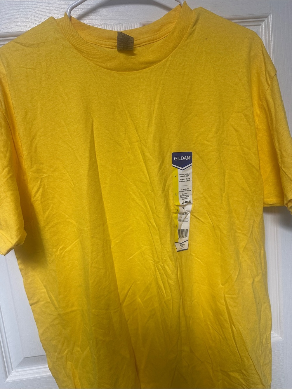 Gildan Bright Yellow Short Sleeve Crew Neck Tee